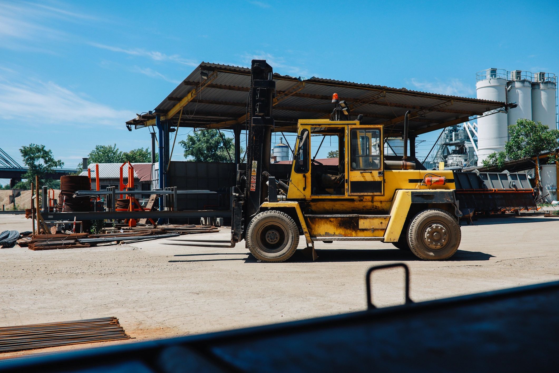 Concession trailers and equipment safely parked